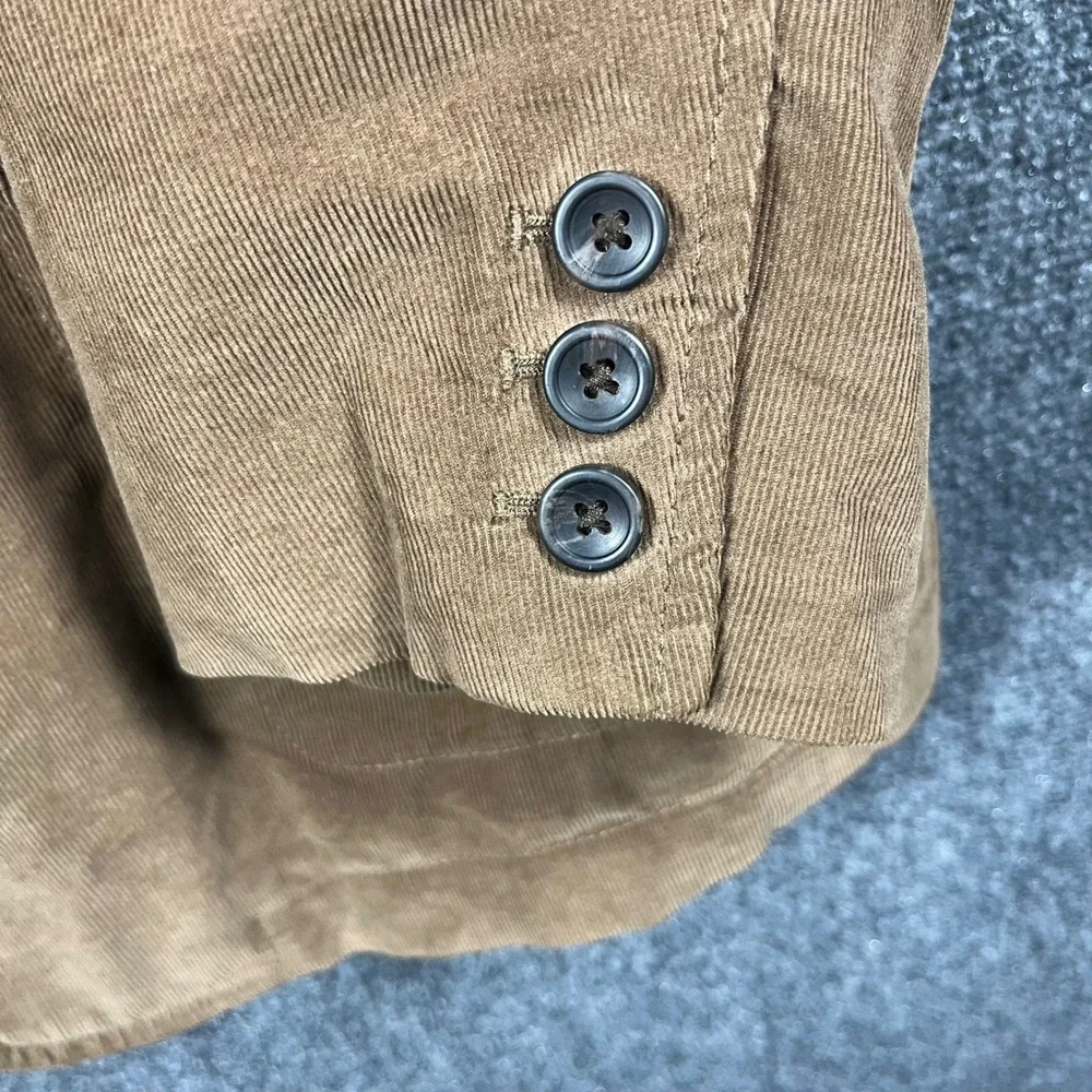 Gap Corduroy Blazer Men Large Brown 3-Button Cotton Sport Coat Classic Fit